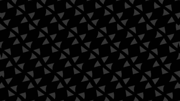 Abstraktní Černobílá Animace Minimálním Pozadí Vlnovým Efektem Která Liší Velikostí — Stock video