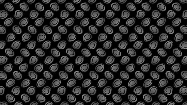 Animación Abstracta Blanco Negro Sobre Fondo Mínimo Con Efecto Onda — Vídeos de Stock