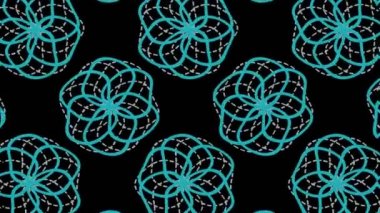 Abstract animation in black and white on a minimal background, with a colored wave effect, which varies in size, angle and intensity, in 16: 9 video format