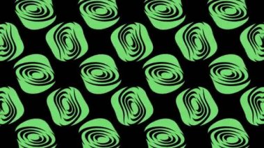 Abstract animation in black and white on a minimal background, with a colored wave effect, which varies in size, angle and intensity, in 16: 9 video format