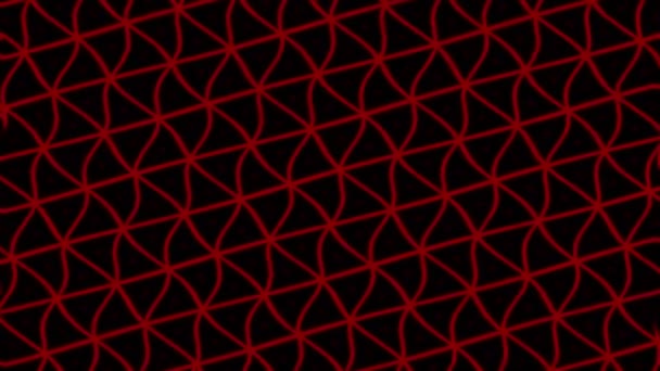 Animation abstraite en noir et blanc sur un fond minimal, avec un effet d'onde coloré, dont la taille, l'angle et l'intensité varient, au format vidéo 16 : 9 