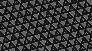 Siyah-beyaz, minimal arkaplan, boyut, açı ve yoğunluk olarak değişen, hipnotik, psikedelik ve stroboskopik efektli bir arka planda, 16: 9 video formatında grafik animasyonu.