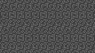 Abstract black and white animation on minimal background with wave effect, which varies in size, angle and intensity with abstract texture, in 16: 9 video format