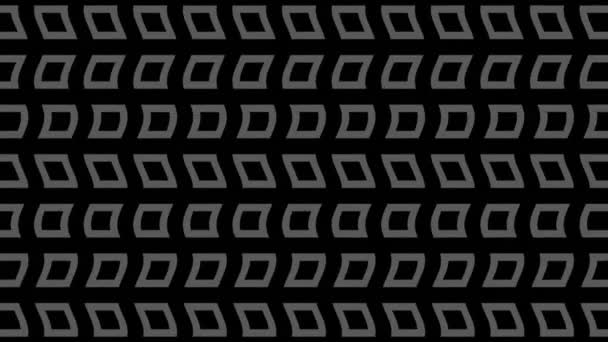 Abstract Black White Animation Minimal Background Wave Effect Which Varies — ストック動画