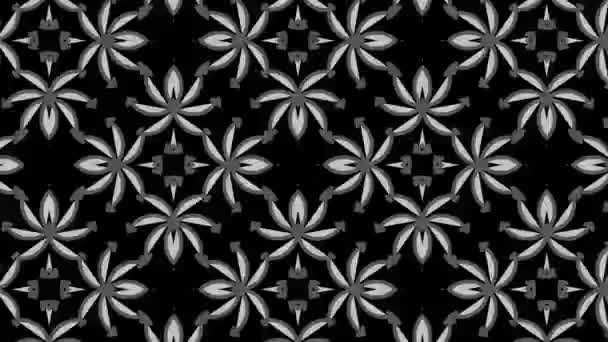 Graphic Pattern Black White Stroboscopic Hypnotic Effect While Increasing Size — Stock Video