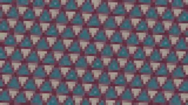 16: 9 video biçiminde, mozaik efektli, boyutu, açısı ve yoğunluğu değişen, asgari arkaplan üzerindeki soyut renkli animasyon