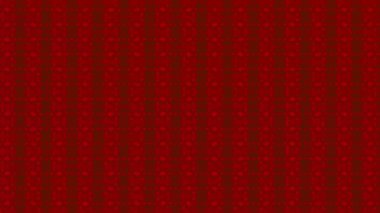 Kaleydoskop animasyonuna sahip renkli grafik deseni, psikedelik, hipnotik ve stroboskopik efektli bir arka planda, 16: 9 video biçiminde