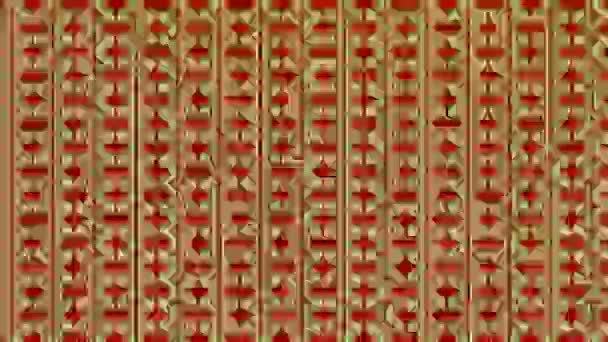 Motif graphique coloré avec animation kaléidoscope, sur un fond à effet psychédélique, hypnotique et stroboscopique, au format vidéo 16 : 9