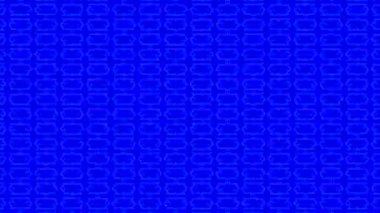 Kaleydoskop animasyonuna sahip renkli grafik deseni, psikedelik, hipnotik ve stroboskopik efektli bir arka planda, 16: 9 video biçiminde