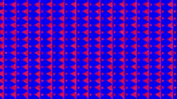 Padrão Gráfico Colorido Com Animação Caleidoscópica Fundo Com Efeito Psicodélico — Vídeo de Stock