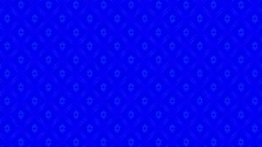 Kaleydoskop animasyonuna sahip renkli grafik deseni, psikedelik, hipnotik ve stroboskopik efektli bir arka planda, 16: 9 video biçiminde