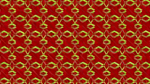 Motif graphique coloré avec animation kaléidoscope, sur un fond à effet psychédélique, hypnotique et stroboscopique, au format vidéo 16 : 9