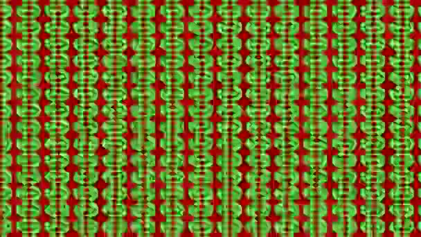 Motif graphique coloré avec animation kaléidoscope, sur un fond à effet psychédélique, hypnotique et stroboscopique, au format vidéo 16 : 9