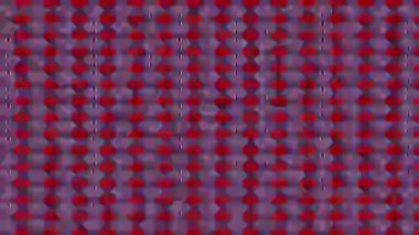 Kaleydoskop animasyonuna sahip renkli grafik deseni, psikedelik, hipnotik ve stroboskopik efektli bir arka planda, 16: 9 video biçiminde