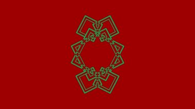 İki renkli ve üst üste binen grafik nesne, merkeze doğru iki zıt yönde dönerler, boyutları değişkendir, hipnotik, psikedelik ve stroboskopik bir etkisi vardır..