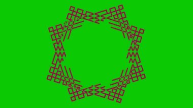 İki renkli ve üst üste binen grafik nesne, merkeze doğru iki zıt yönde dönerler, boyutları değişkendir, hipnotik, psikedelik ve stroboskopik bir etkisi vardır..