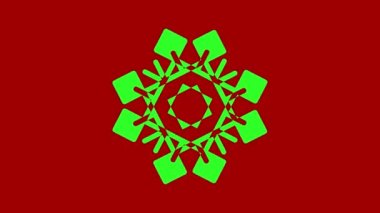 İki renkli ve üst üste binen grafik nesne, merkeze doğru iki zıt yönde dönerler, boyutları değişkendir, hipnotik, psikedelik ve stroboskopik bir etkisi vardır..