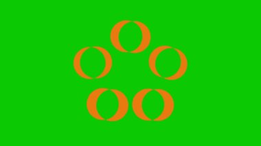 İki renkli ve üst üste binen grafik nesne, merkeze doğru iki zıt yönde dönerler, boyutları değişkendir, hipnotik, psikedelik ve stroboskopik bir etkisi vardır..