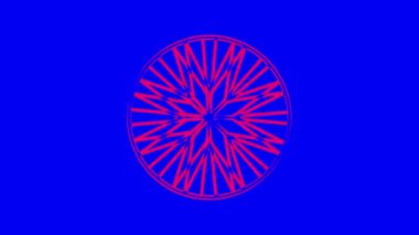 İki renkli ve üst üste binen grafik nesne, merkeze doğru iki zıt yönde dönerler, boyutları değişkendir, hipnotik, psikedelik ve stroboskopik bir etkisi vardır..