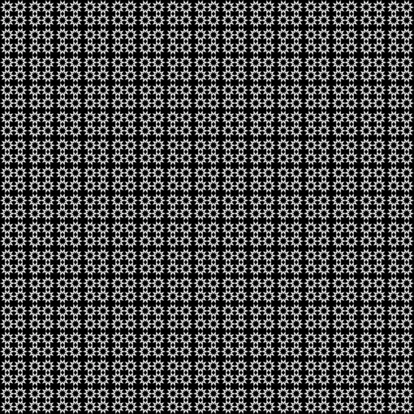 Illustratie Zwart Wit Met Herhaalde Geometrische Vormen Die Achtergrond Bedekken — Stockfoto