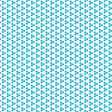 Arka planda yinelenen geometrik şekiller olan bir ilüzyon. Web şablonu, duvar kağıdı, dijital grafikler, hediyeler ve sanatsal dekorasyonlar olarak kullanılabilecek renkli desenli çizimler.