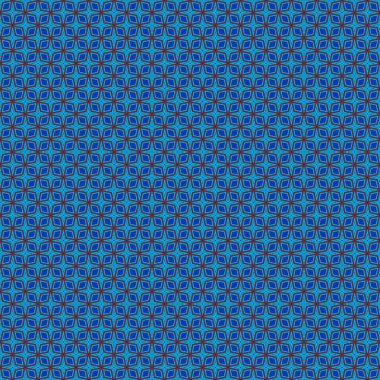 Arka planda yinelenen geometrik şekiller olan bir ilüzyon. Web şablonu, duvar kağıdı, dijital grafikler, hediyeler ve sanatsal dekorasyonlar olarak kullanılabilecek renkli desenli çizimler.