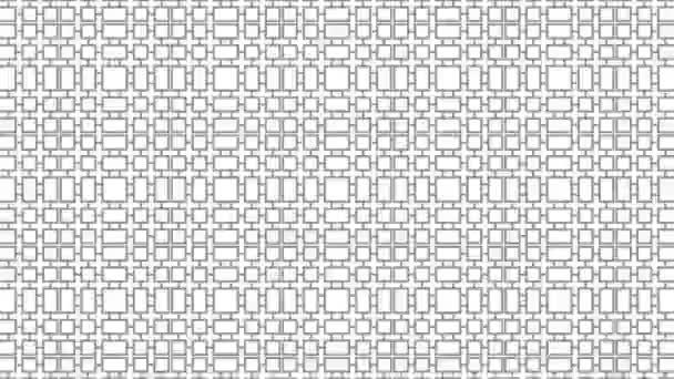 Graphisches Muster Schwarz Weiß Mit Stroboskopischem Und Hypnotischem Effekt Wobei — Stockvideo