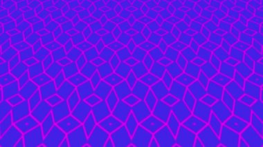 Renkli dokulara sahip tasarım ve şekillerden oluşan eğik ve hareket eden grafiksel motif