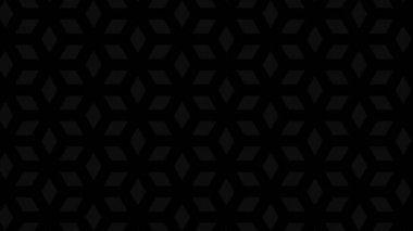 Siyah beyaz desenli, stroboskopik ve hipnotik etkiye sahip grafiksel desen, boyutu artarken ve sonra 16: 9 video biçiminde küçültürken,