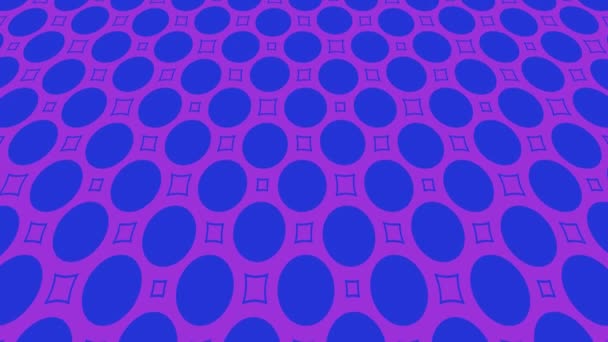 Графічний Мотив Який Плитка Ходи Складається Дизайну Форм Кольоровими Текстурами — стокове відео