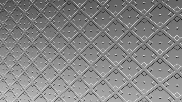 Black White Pattern Bas Relief Minimal Background Tilted Horizontally Initially — Stock Video