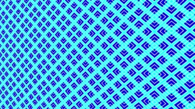 Asgari siyah arkaplan üzerindeki renk deseni, başlangıçta yatay olarak sola eğimli, sonra sağa hareket eder, geometrik şekillerden oluşur, 4k 16: 9 video biçiminde..