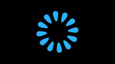 Merkezde saat yönünde dönen renkli grafik nesne, boyutu değişen, hipnotik, psikedelik ve stroboskopik bir efekte sahip bir zemin üzerinde, 16: 9 video biçiminde.