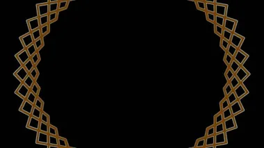 En az siyah arkaplan üzerinde renkli grafik nesne, tam ekrandan sıfıra boyutu küçülterek saat yönünde döndürür, sonra tam ekrana geri döner.