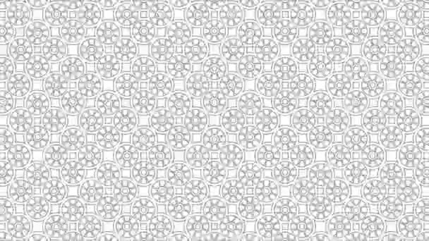 Graphic Pattern Black White Stroboscopic Hypnotic Effect While Increasing Size — Stock Video