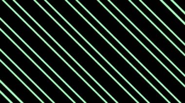 İki renk çubuğu karşı yönde, hipnotik bir etki ile çapraz hareket eder, merkezdeki dayanak noktası ve tüm arkaplanı kaplar, farklı renk şeritlerinden oluşur..