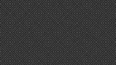 Siyah beyaz desenli, stroboskopik ve hipnotik etkiye sahip grafiksel desen, boyutu artarken ve sonra 16: 9 video biçiminde küçültürken,