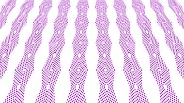 4k 16: 9 video biçiminde, geometrik şekillerden oluşan, tepeden tırnağa hareket eden, dikey eğimli arkaplan deseni.