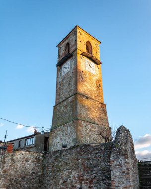 Anghiari, İtalya, Toskana 'daki köy. Leonardo Da Vinci 'nin 