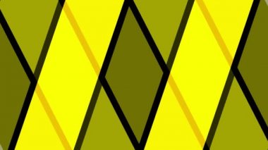 İki renk çubuğu kesişerek eşkenar bir eşkenar dörtgen arkaplan oluşturuyor. Hipnoz etkisi, merkezdeki dayanak noktası ve tüm arkaplanı kaplıyor. Farklı renk şeritlerinden oluşuyor..