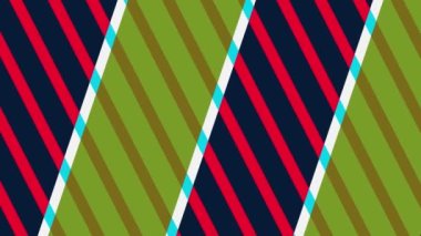 İki renk çubuğu kesişerek eşkenar bir eşkenar dörtgen arkaplan oluşturuyor. Hipnoz etkisi, merkezdeki dayanak noktası ve tüm arkaplanı kaplıyor. Farklı renk şeritlerinden oluşuyor..