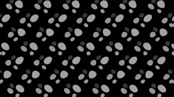 Abstract Black White Animation Minimal Background Wave Effect Which Varies — Stok video