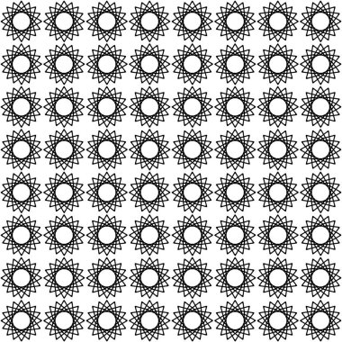 Arka planda yinelenen geometrik şekiller olan bir ilüzyon. Web şablonu, duvar kağıdı, dijital grafikler, hediyeler ve sanatsal dekorasyonlar olarak kullanılabilecek renkli desenli çizimler.