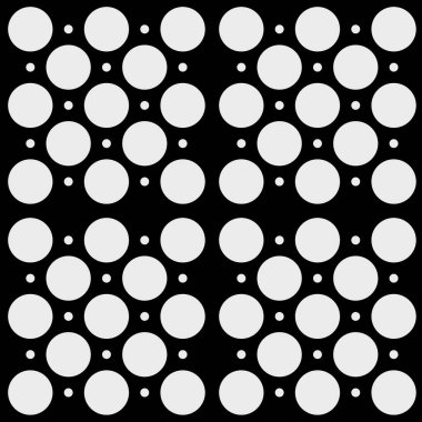 Arka planda tekrarlanan geometrik şekilli siyah-beyaz çizimler. Motifler, ağ, duvar kağıdı, dijital grafikler ve sanatsal dekorasyonlar için düzenlenebilir ve renklendirilebilir desen.