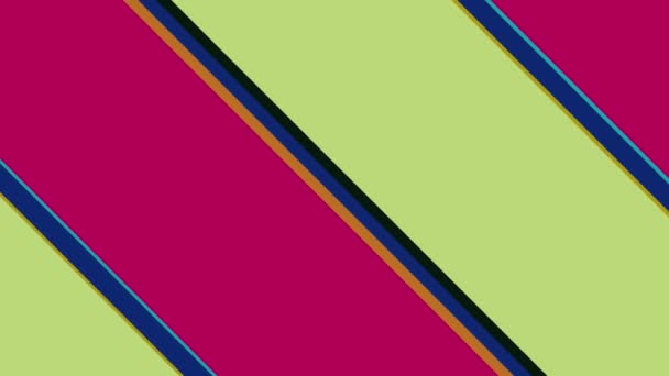 Renk Çubuğu Karşı Yönde Hipnotik Bir Etki Ile Çapraz Hareket — Stok video