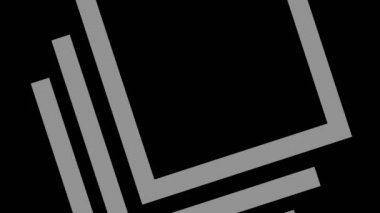 Siyah-beyaz, saat yönünde dönen, tam ekran boyutunu 16: 9 video biçiminde ortadan kaybolmaya indirgeyen, stroboskopik ve hipnotik efektli grafiksel nesne.