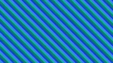 İki renk çubuğu karşı yönde, hipnotik bir etki ile çapraz hareket eder, merkezdeki dayanak noktası ve tüm arkaplanı kaplar, farklı renk şeritlerinden oluşur..