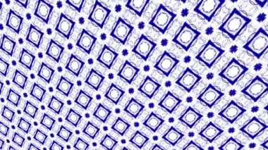 Geometrik şekilli küçük siyah arkaplan üzerinde renk deseni, yatay ve dikey eğimli, başlangıçta soldan sağa hareket ediyor, geometrik şekillerden oluşuyor..