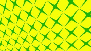 Geometrik şekilli küçük siyah arkaplan üzerinde renk deseni, yatay ve dikey eğimli, başlangıçta soldan sağa hareket ediyor, geometrik şekillerden oluşuyor..