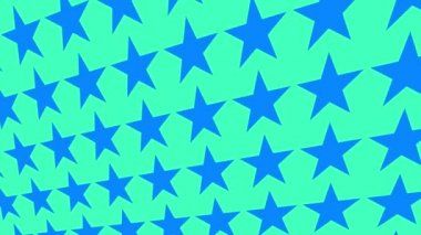 Geometrik şekilli küçük siyah arkaplan üzerinde renk deseni, yatay ve dikey eğimli, başlangıçta soldan sağa hareket ediyor, geometrik şekillerden oluşuyor..